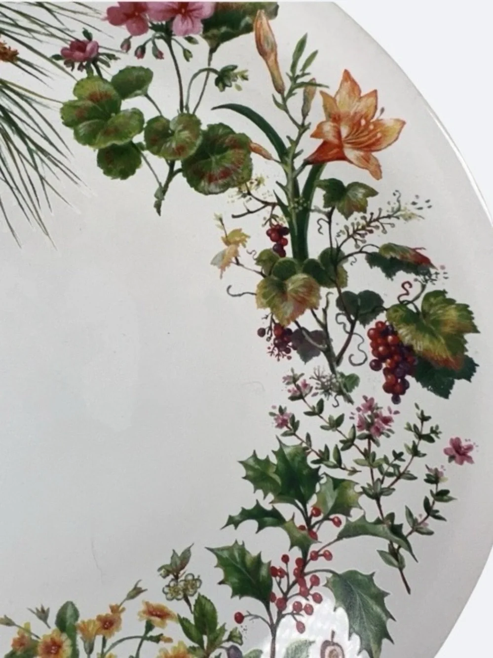 Hallmark Heritage Collection Decorative Four Season Floral Ceramic Bowl
